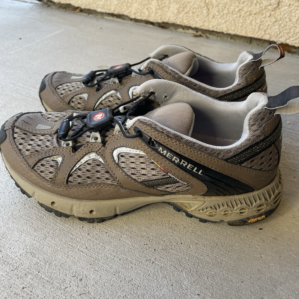 Merrell Women Continuum Overdrive Trail Shoes 7.5 Vibram Hiking Outdoors *READ